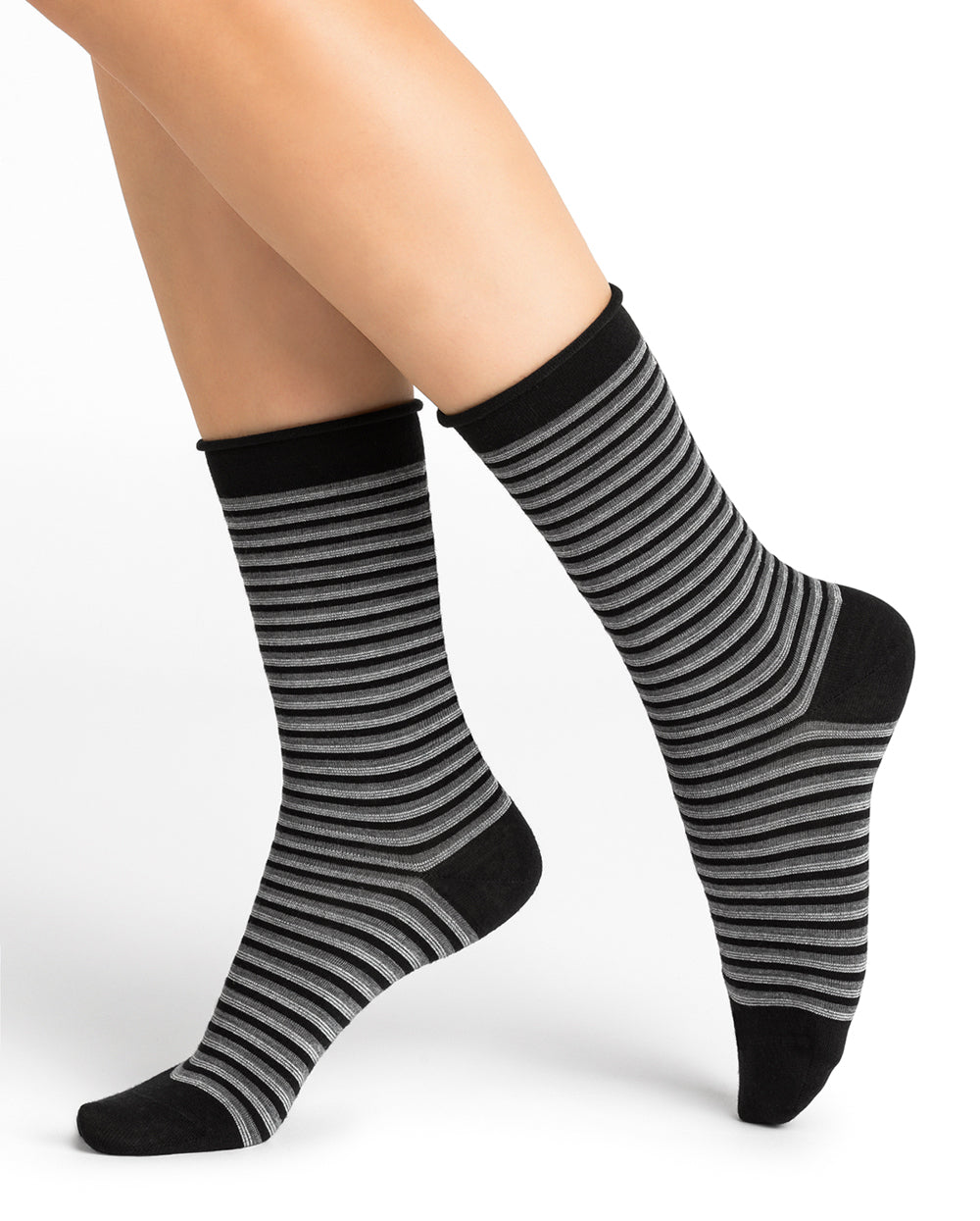 Wool stripe sock 6451