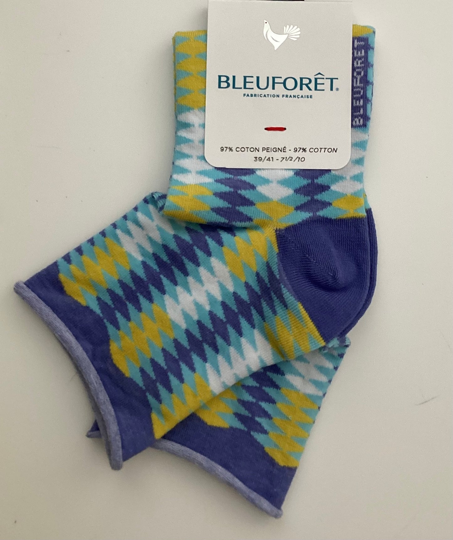 Bleu foret argyle pattern