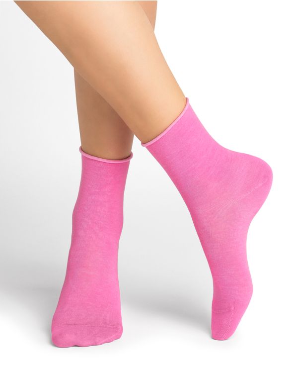 Bleu Foret 97% cotton sock