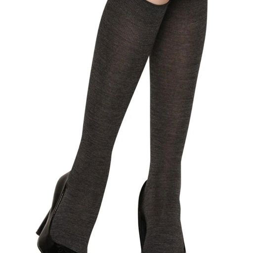 Bleu Foret Merino wool Knee High