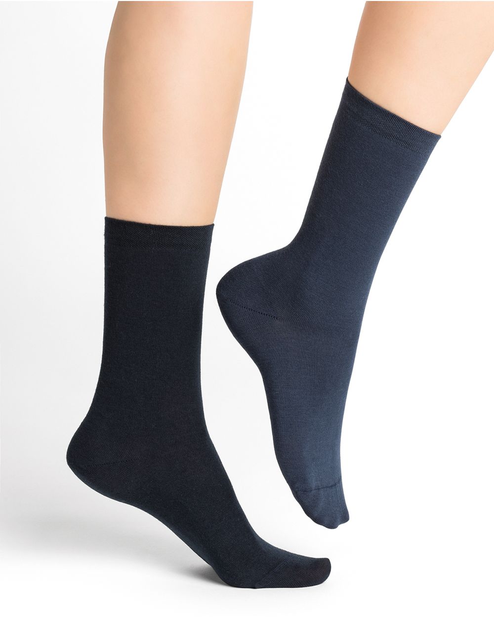 Bleu Foret Cotton Sock Basic