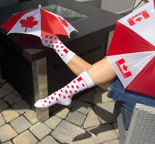 Canada Day sock