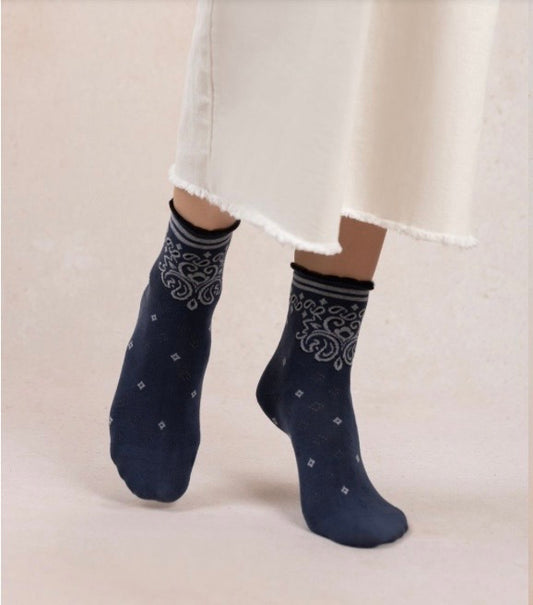 Bandana Pattern cotton sock