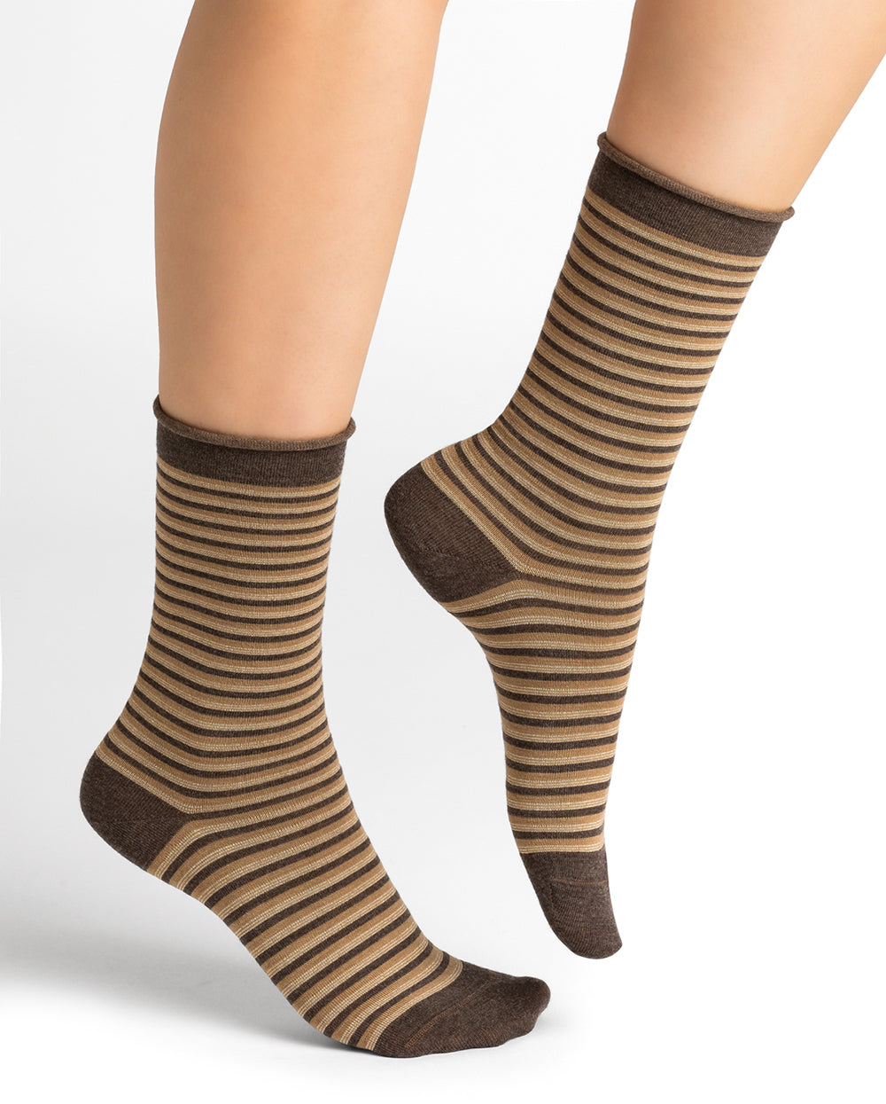 Wool stripe sock 6451