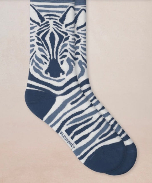 Zébra pattern cotton sock